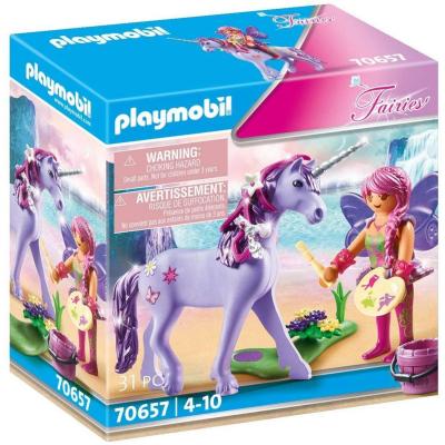 Playmobil Fairies 70657 Licorne avec f&eacute;e d&eacute;corative, &agrave; partir de 4 Ans
