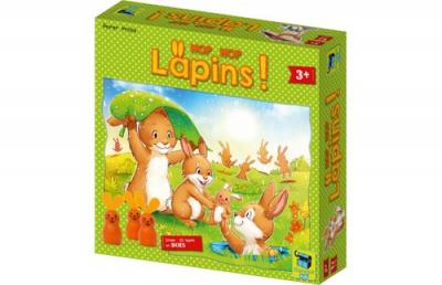 Jeu de soci&eacute;t&eacute; - Hop hop lapins - Orange - Enfant - 3 ans - 15 min