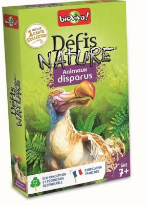 Jeu de cartes Bioviva D&eacute;fis Nature Animaux disparus Multicolore