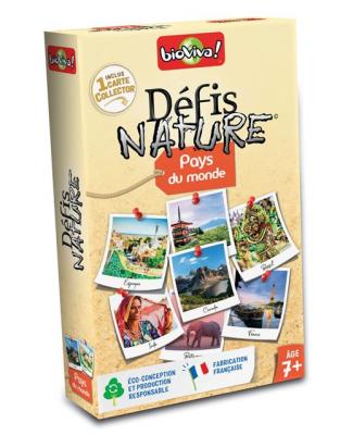 Jeu de cartes Bioviva D&eacute;fis Nature Pays du monde Multicolore