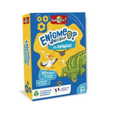 Jeu de cartes Bioviva Enigmes junior Animaux Multicolore