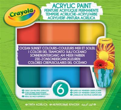 Kit cr&eacute;atif crayola acrylic paint couleurs mer et soleil FC-1-13285994