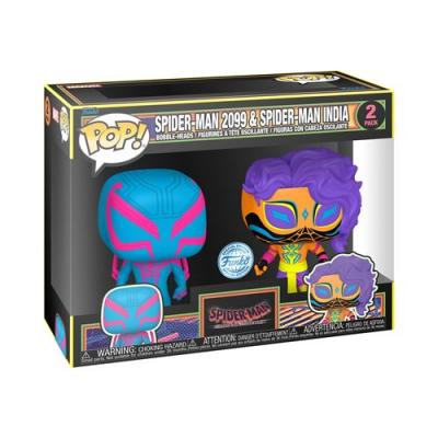 Pack 2 Figurines Pop Comics Marvel Spider-Man 2099 & Spider-Man India