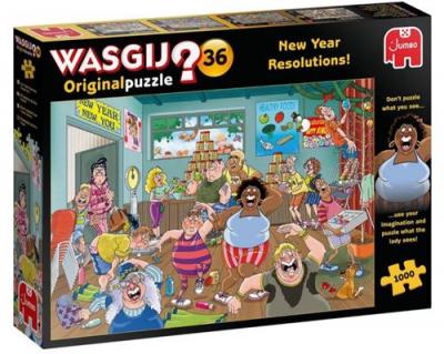 Puzzle 1000 pi&egrave;ces Diset Wasgij Original 36 New Year Resolutions ! 