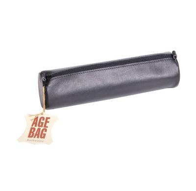 Clairefontaine Age Bag Trousse Cuir Ronde Couleur Noire Uniquement