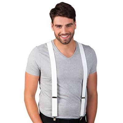 Paire de bretelles blanches