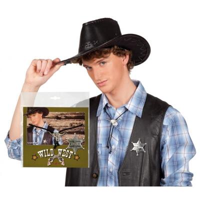 Boland 54316 Costume de Cowboy, cha&icirc;ne et &eacute;toile de sh&eacute;rif
