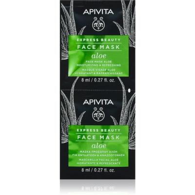 Express Beauty mascarilla hidratante refrescante con aloe 2 x 8 ml