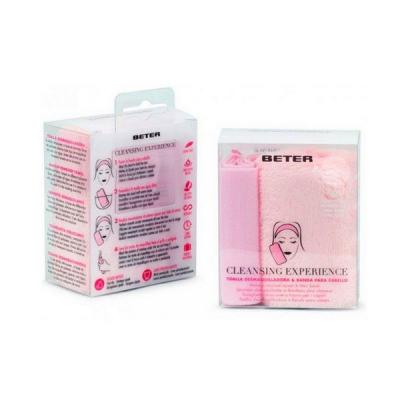 CLEANSING EXPERIENCE toalla desmaquilladora + banda cabello 2 u