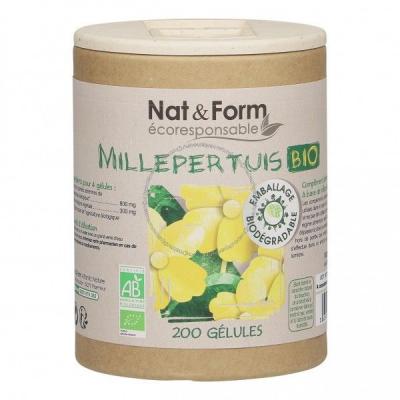 Nat & Form Eco Responsable Millepertuis Bio 200 g&eacute;lules