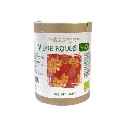 NAT&FORM Ecoresponsable - Vigne rouge Bio 200 g&eacute;lules