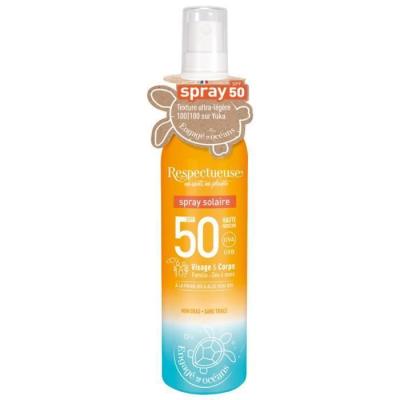 Respectueuse Spray Solaire SPF 50 - Flacon-Vaporisateur