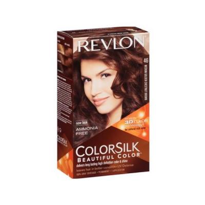 Revlon ColorSilk Belle couleur de cheveux 46 Brun cuivr&eacute; dor&eacute;