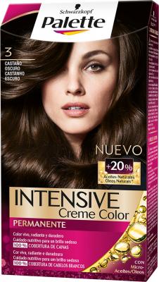 Teinture permanente palette intensive 3 schwarzkopf chatain fonc&eacute;