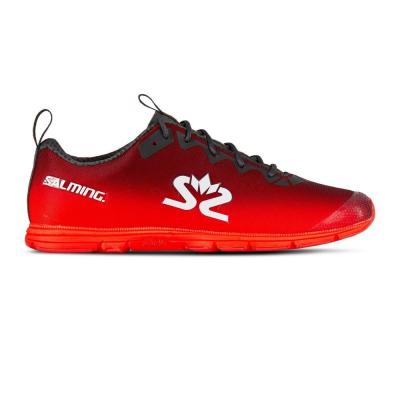 Salming Damen Race 7 Wettkampfschuh Laufschuhe Dunkelgrau - Rot 40