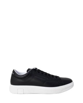 Armani Exchange Venice avec Logo en Relief, Basket Homme, Noir, 40 EU