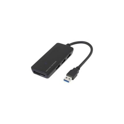 Renkforce 3 ports Hub USB 3.0 avec lecteur de carte SD int&eacute;gr&eacute; noir
