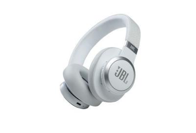 Casque circum sans fil &agrave; r&eacute;duction de bruit JBL Live 660 NC Blanc 