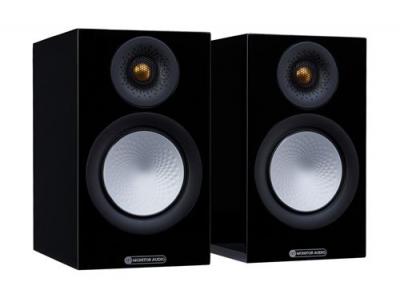Enceinte biblioth&egrave;que monitor audio silver 50 7g noir brillant vendue par paire