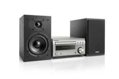 Cha&icirc;nes compactes Denon D-M41 DAB Silver + enceintes Noir 