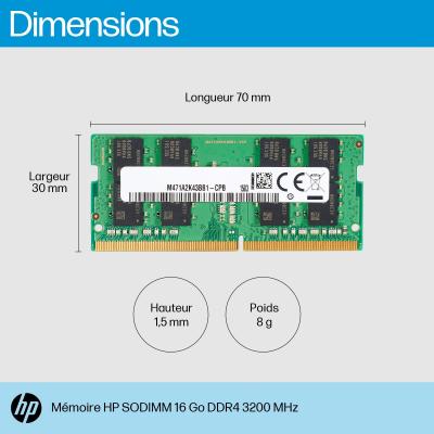 Hp 16gb Ddr4 3200 Sodimm Memory Module De M&eacute;moire 