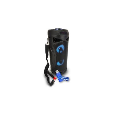 Enceinte nomade PARTY BAZOOKA &agrave; LED - USB/SD/BT - +cl&eacute; USB 32Go