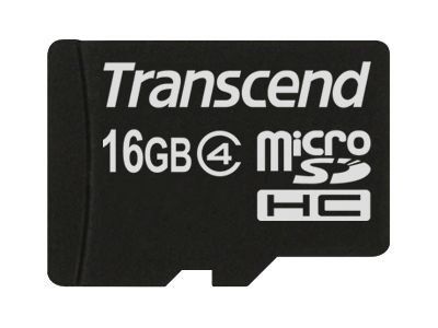 Transcend Micro Sdhc 16gb Class 4 Memory Card Noir