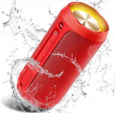 Enceinte bluetooth portable &eacute;tanche 24w rouge