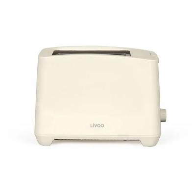 DOD162C Grille-pain 2 fentes 750W thermostat 7 niveaux blanc cass&eacute;