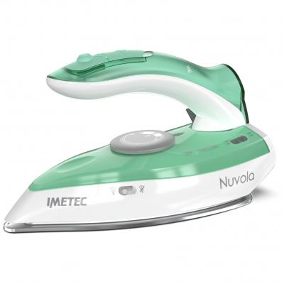 Nuvola Fer &agrave; repasser &agrave; sec ou &agrave; vapeur Semelle en acier inoxydable 1000 W Couleur aqua, Blanc