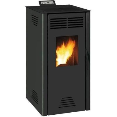 Poele a granul&eacute;s modulable Adrano 7 3 kW Rendement 88 7% Noir