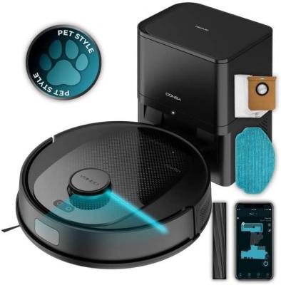Robot aspirateur noir 3200 mAh Self-Emptying