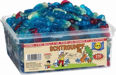 Haribo Les Schtroumpfs Bonbons G&eacute;lifi&eacute;s, 1180g
