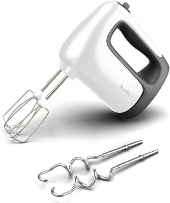 Batteur &eacute;lectrique 500 W robuste blanc/ gris