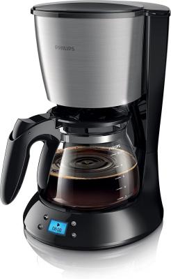 Cafeti&egrave;re &eacute;lectrique programmable de 1,2L 1000W gris noir Philips