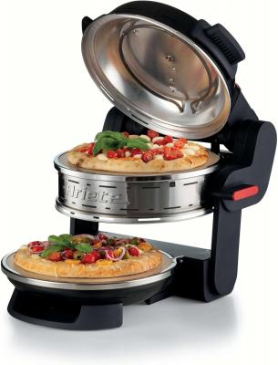 Four &agrave; pizza inox 2300 W avec pierre r&eacute;fractaire