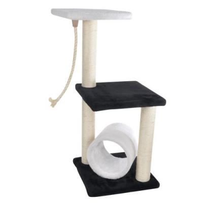 Arbre &Agrave; Chat Avec Tunnel Et 2 Plates-Formes H 85 X L 35 X L 35 Cm