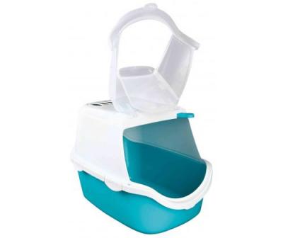 Bac &agrave; liti&egrave;re Vico Open Top turquoise & blanc 40 x 40 x 56 cm
