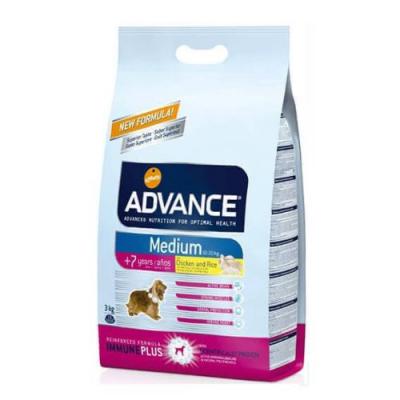 Croquettes advance pour chiens medium senior sac 3 kg (dluo 6 mois)