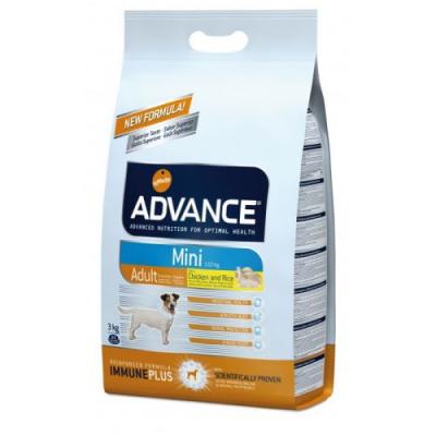 Croquettes advance pour chiens mini adult sac 3 kg (dluo 6 mois)
