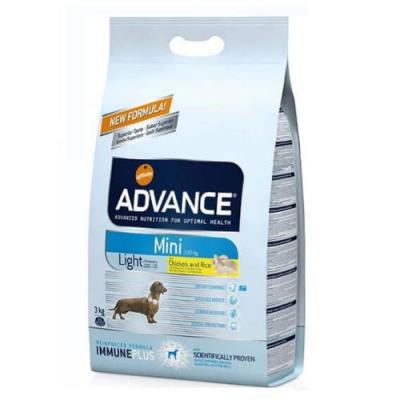 Croquettes advance pour chiens mini light sac 3 kg (dluo 6 mois)