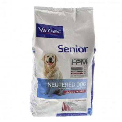 Virbac Veterinary HPM Vet Dog Senior Neutered M/L Nourriture pour Chien 3 kg