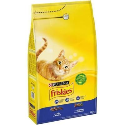Croquettes Pour Chat Au Colin/l&eacute;gumes Purina Friskies - Le Sac De 4 Kg