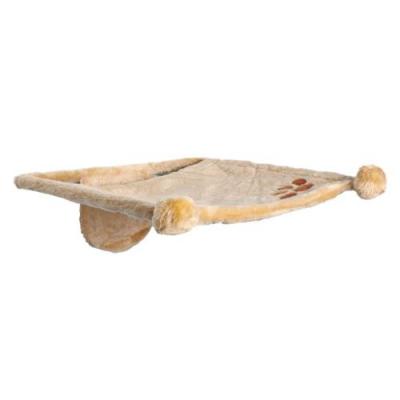 Hamac Trixie en peluche &agrave; fixation murale - L 41 x l 42 x H 15 cm