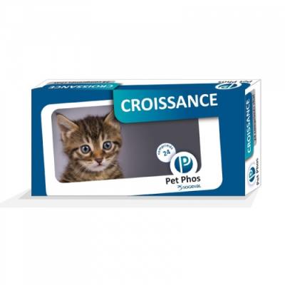 Compl&eacute;ment Croissance 195 Mg Chaton 96cps. - Pet-Phos