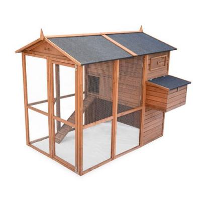 Poulailler en bois COTENTINE. 6 &agrave; 8 poules. cage &agrave; poule avec enclos