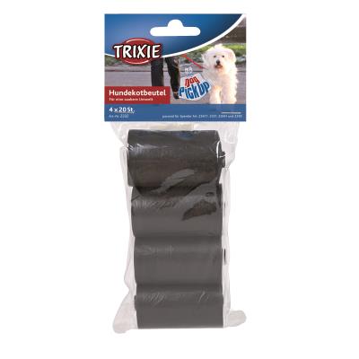 Trixie Pick Up Sorted Dirt Bags with 4 Rollss, Medium, Black