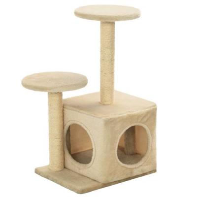 Arbre &agrave; chat avec griffoir en sisal 60 cm Beige vidaXL - Beige
