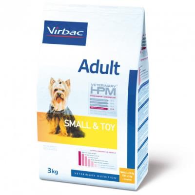 CROQUETTES Chien Veterinary HPM Dog Adult Small & Toys - VIRBAC