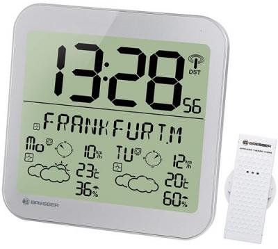 Bresser Mytime Meteotime Weather Clock Gris